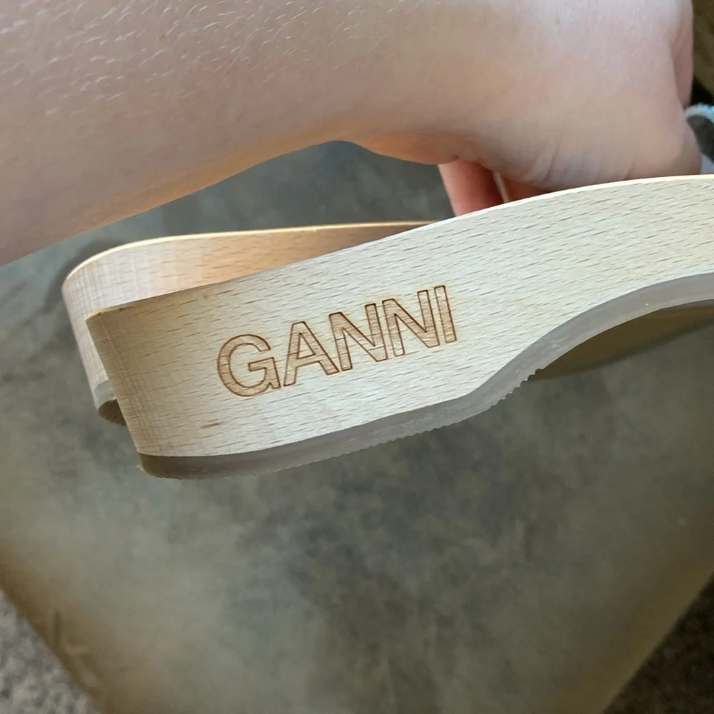 GANNI x Dr. Scholls | Perscura slide sandal in blue iris - Picture 3 of 4